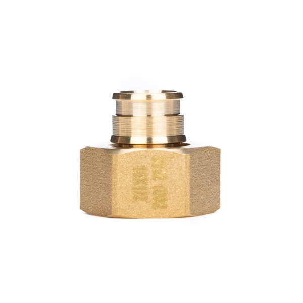 USYSTEMS штуцер с накидной гайкой латунный для труб PE-Xa 16-G1/2″ НГ, тип 1