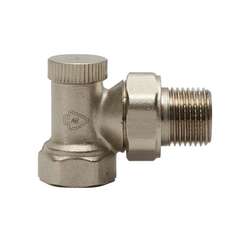 Запорный радиаторный клапан Arrowhead Element, угловой, Ду15 (без уплотнительного кольца)