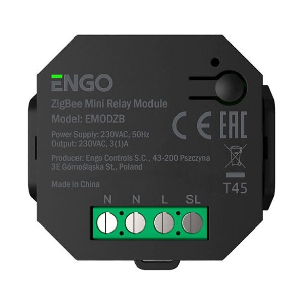 Беспроводное реле ERELAY со встроенным репитером, 230В, ZigBee «Engo»