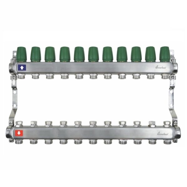 Коллектор из нержавеющей стали без расходомеров ARROWHEAD, 1″ x 34″, 11 выходов