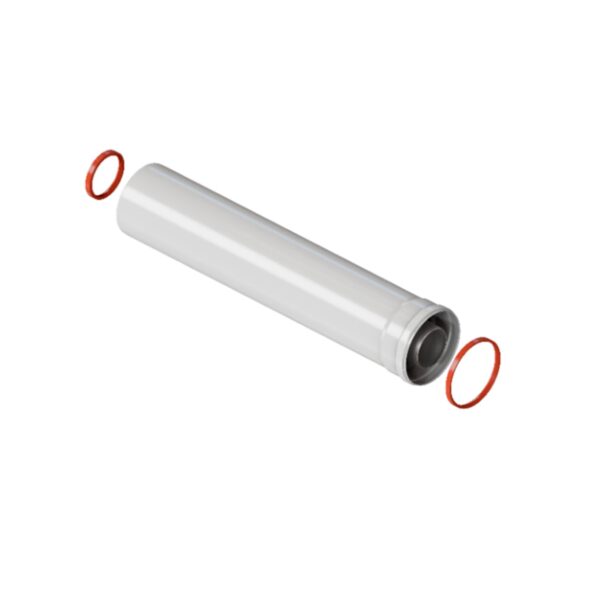 ROMMER Удлинитель дымохода коакс. раструбн. 60/100 L 1500