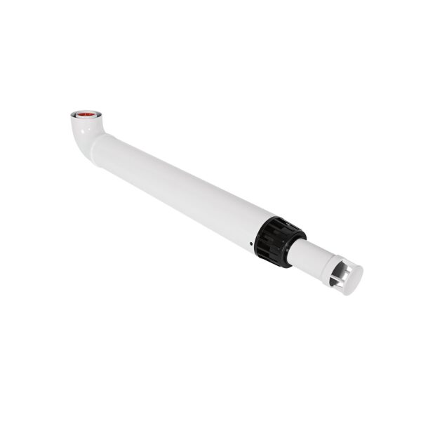ROMMER Комплект дымохода АНТИЛЕД 60/100 — 1000мм (Baxi (кроме ECO Nova/Classic), Viessmann, Kiturami, Mizudo, Beretta, Oasis, Wolf, Tiberis, DeDietrich  ) хомут в комплекте