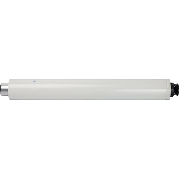 STOUT Элемент дымохода DN60/100 конечный участок 830мм дымохода для горизонт. прохода через стену с оголовком из пластика