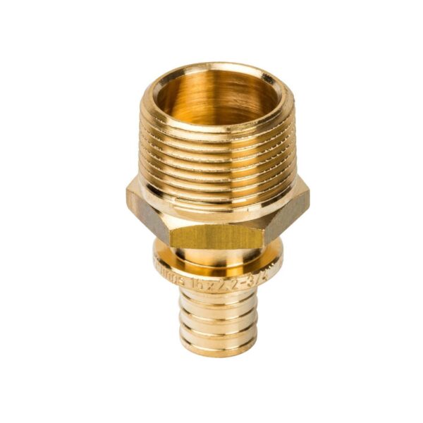 STOUT Переходник с наружной резьбой 16xR 3/4″ для труб из сшитого полиэтилена аксиальный