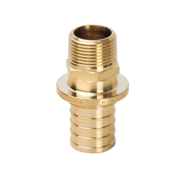 STOUT Переходник с наружной резьбой 32xR 3/4″ для труб из сшитого полиэтилена аксиальный