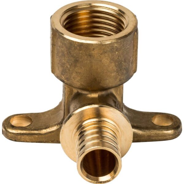 STOUT Угольник настенный с креплением 16xRp 1/2″ для труб из сшитого полиэтилена аксиальный