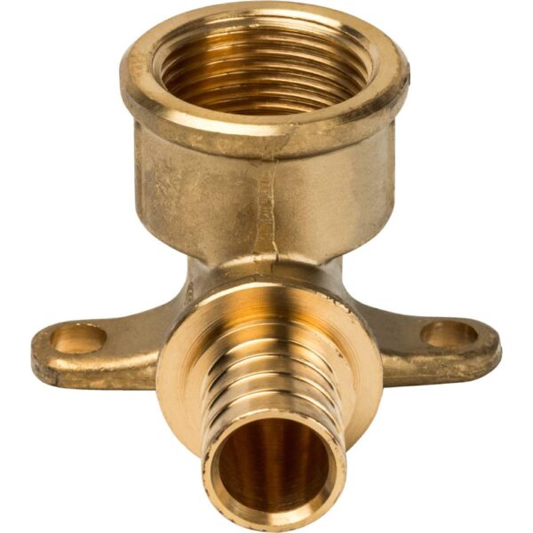 STOUT Угольник настенный с креплением 20xRp 3/4″ для труб из сшитого полиэтилена аксиальный