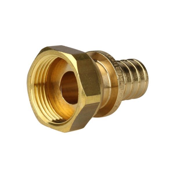 STOUT Переходник с накидной гайкой 20xG 3/4″ для труб из сшитого полиэтилена аксиальный