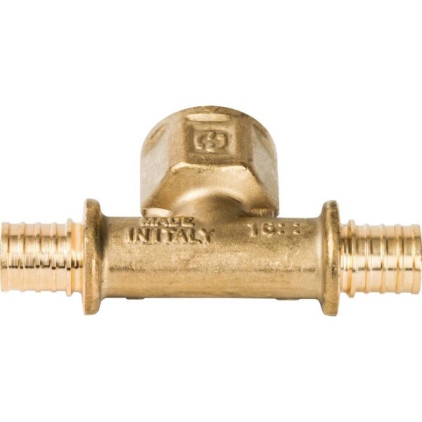 STOUT Тройник-переходник с внутренней резьбой 16xR 1/2″ для труб из сшитого полиэтилена аксиальный