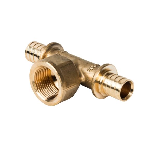 STOUT Тройник-переходник с внутренней резьбой 20xR 3/4″ для труб из сшитого полиэтилена аксиальный