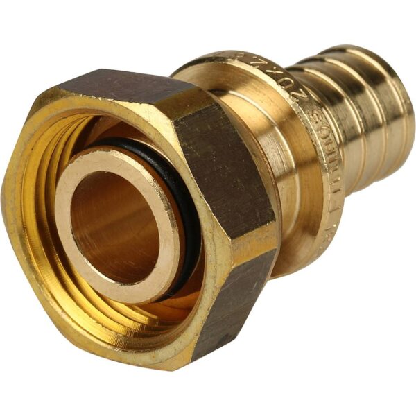 STOUT Переходник с накидной гайкой (евроконус) 20xG 3/4″ для труб из сшитого полиэтилена аксиальный