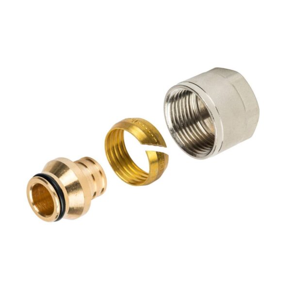 STOUT Фитинг компрессионный для труб PEX 20х2,8х3/4″
