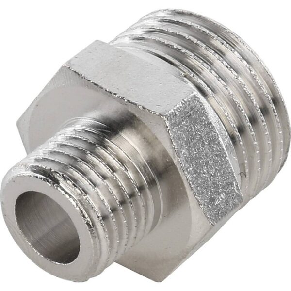 STOUT Ниппель НН переходной никелированный 1/2х1/4″