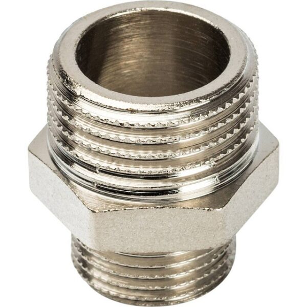 STOUT Ниппель НН переходной никелированный 1/2х3/8″