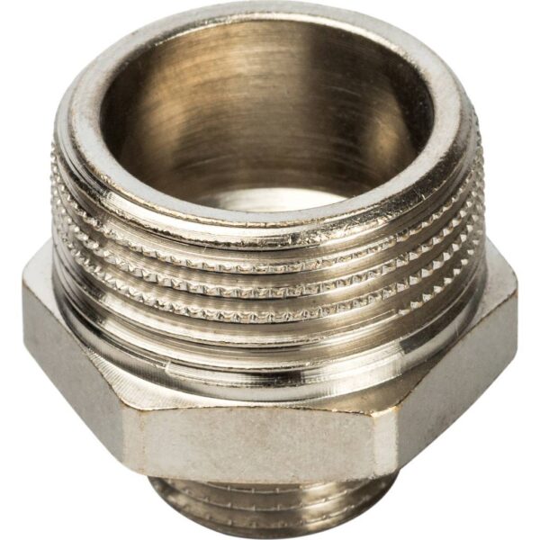 STOUT Ниппель НН переходной никелированный 3/4х3/8″