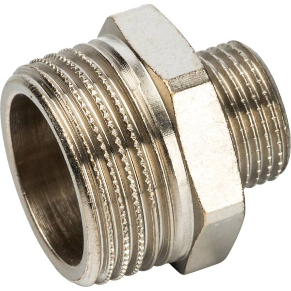 STOUT Ниппель НН переходной никелированный 3/4х3/8″