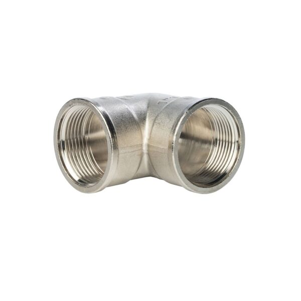 STOUT Угольник ВВ никелированный 1 1/4″