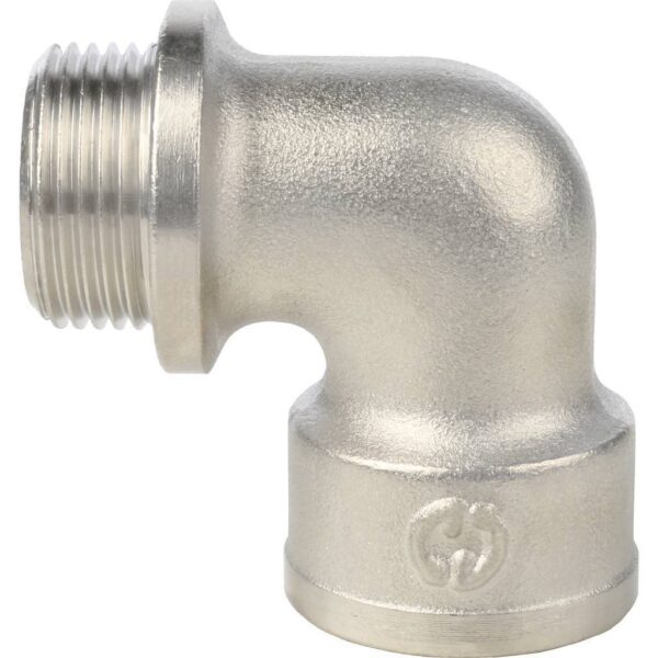 STOUT Угольник с упором НВ никелированный 3/4″