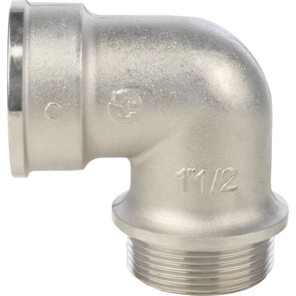 STOUT Угольник с упором НВ никелированный 1 1/2″