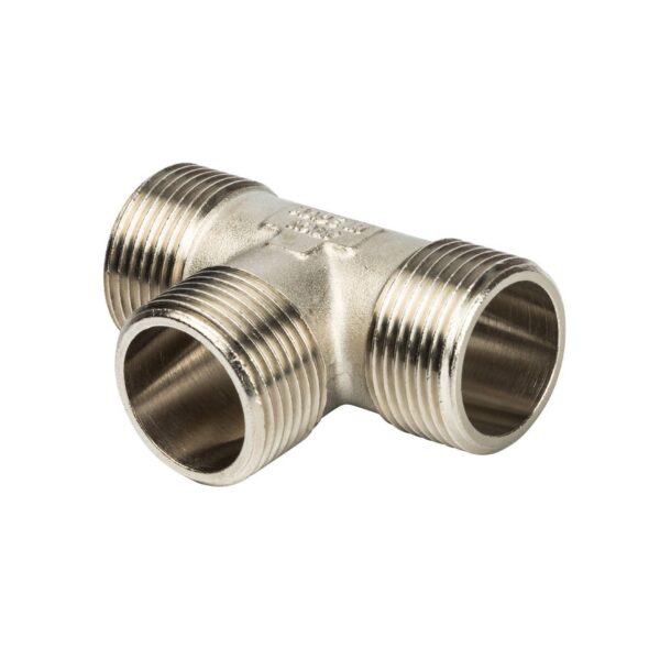 STOUT Тройник НН никелированный 1х1х1″