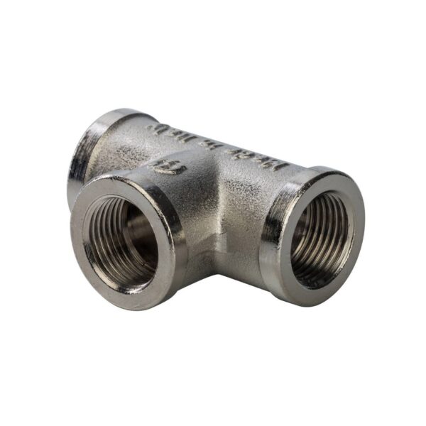 STOUT Тройник ВВ никелированный 3/8″