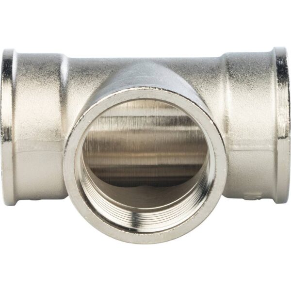 STOUT Тройник ВВ никелированный 1 1/4″