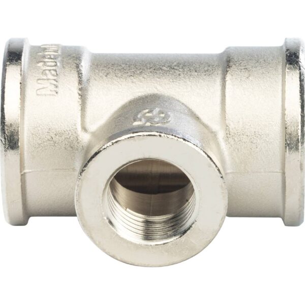 STOUT Тройник ВВ переходной никелированный 1х1/2х1″