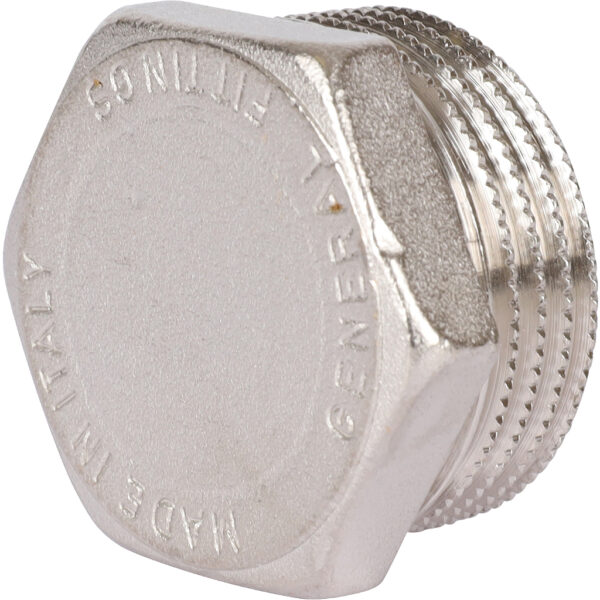 STOUT Заглушка НР никелированная 1″