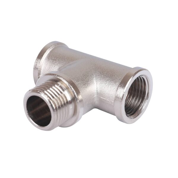 STOUT Тройник ВНВ никелированный 1/2×1/2×1/2″