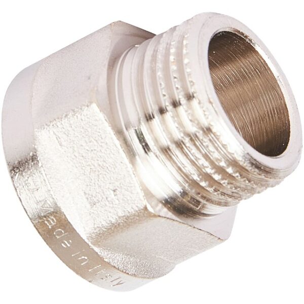 STOUT Переходник под ключ ВН никелированный 1/2х1/2″