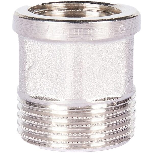 STOUT Переходник под ключ ВН никелированный 1/2х3/4″