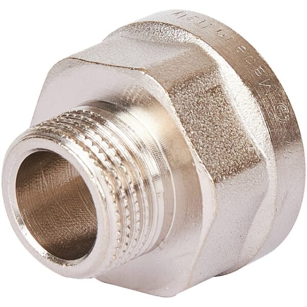 STOUT Переходник под ключ ВН никелированный 1/2х3/8″