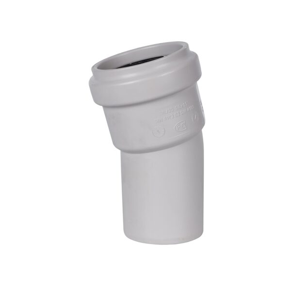 STOUT D 58 х 15° Отвод канализационный бесшумный