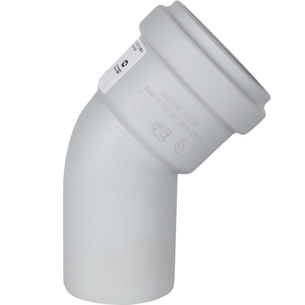 STOUT D 58 х 45° Отвод канализационный бесшумный
