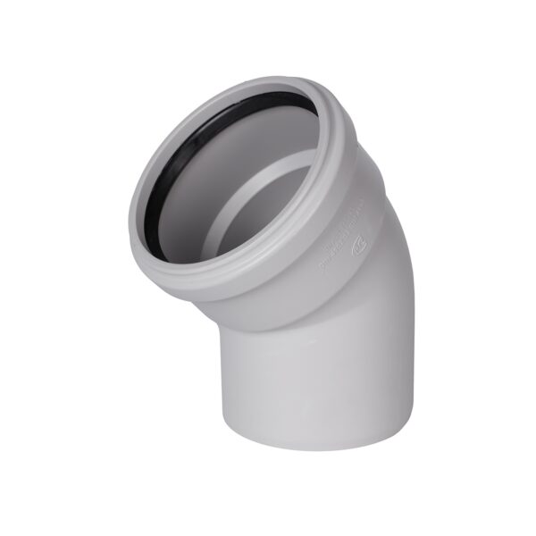 STOUT D 110 х 45° Отвод канализационный бесшумный
