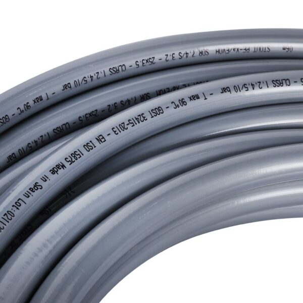 STOUT 25х3,5 (бухта 30 метров) PEX-a труба из сшитого полиэтилена с кислородным слоем, серая