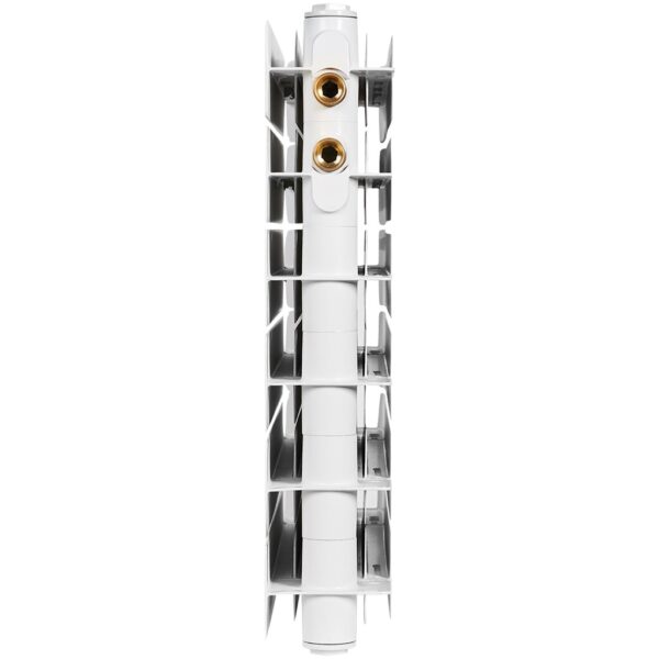 STOUT TITAN VENTIL 500 12 секций радиатор биметаллический нижнее правое подключение (белый RAL 9016)