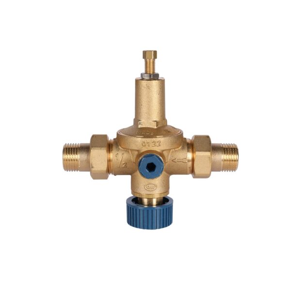 STOUT Автоматический подпиточный клапан 1/2″ НР/НР с выходом под манометр 0524.115